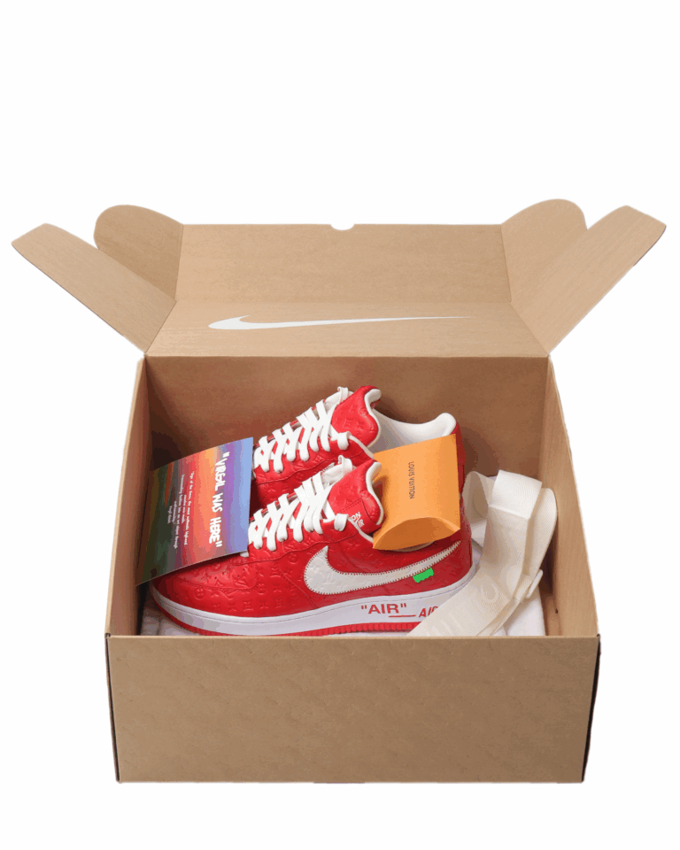 Louis Vuitton x Nike Air Force 1 Low 'By Virgil Abloh Red'