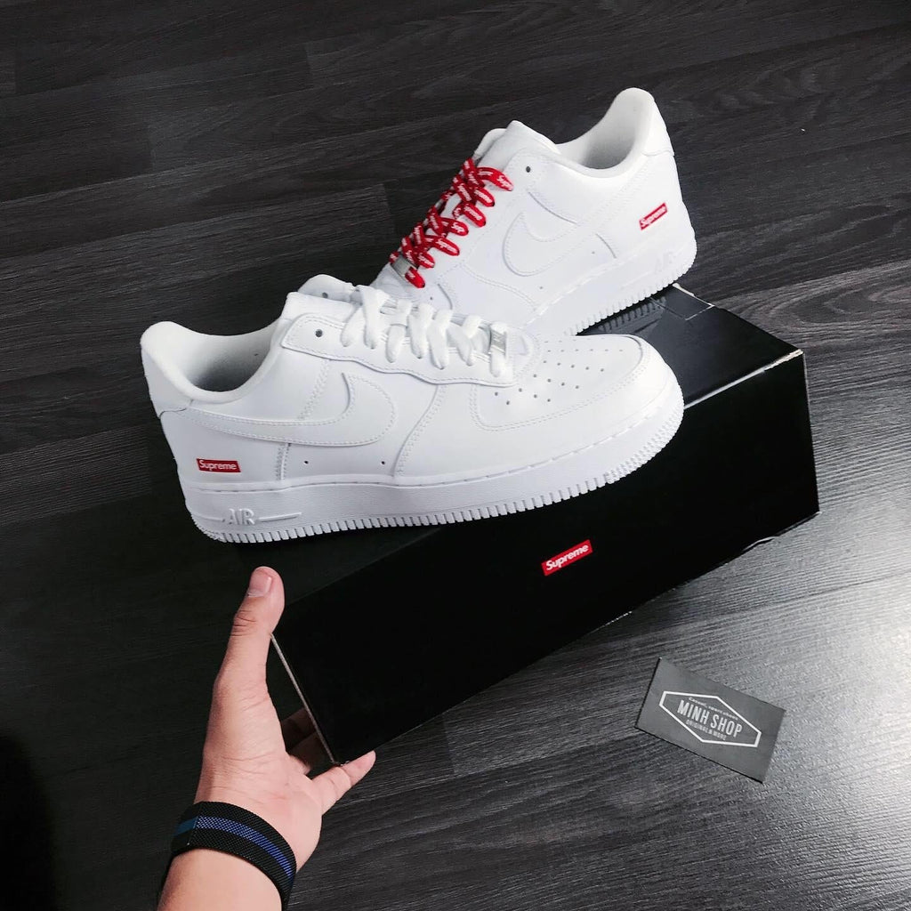 Nike  Air Force 1x Supreme Low 'Box Logo - White'