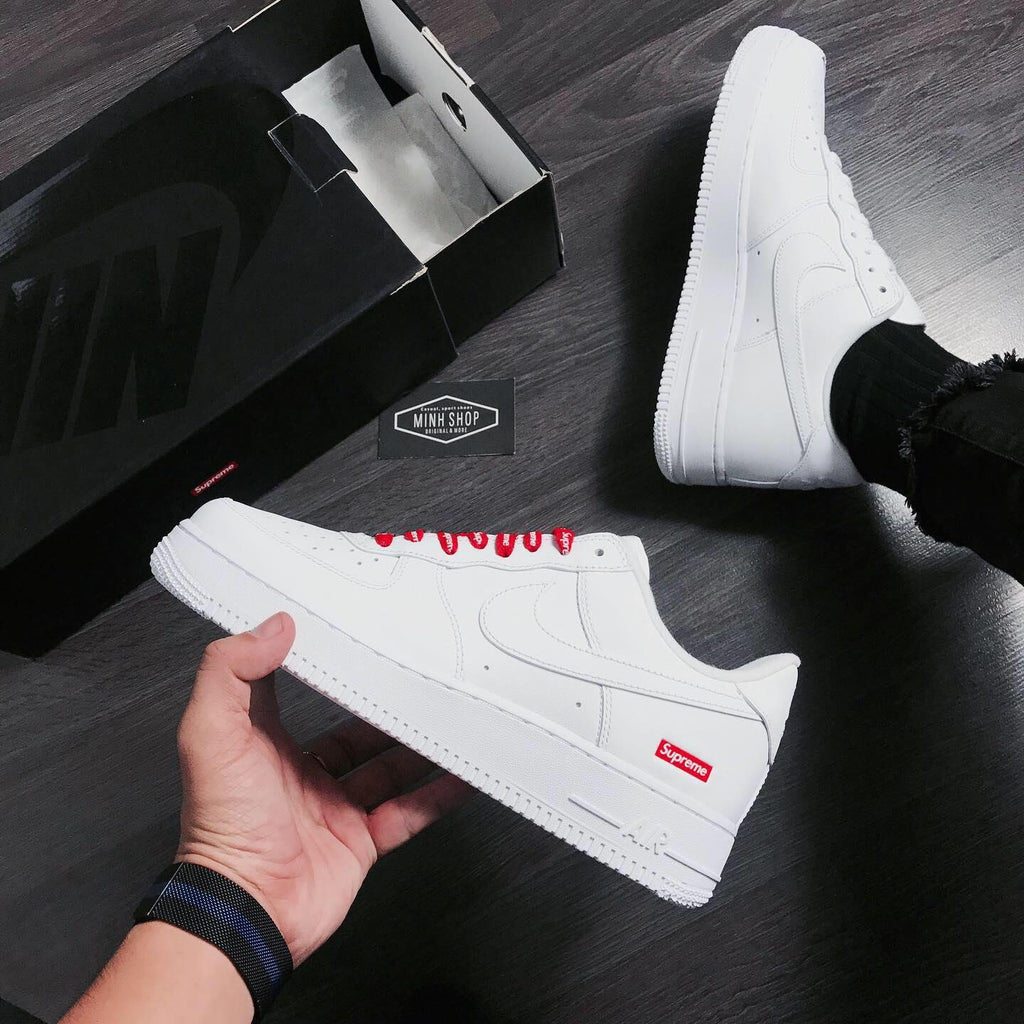 Nike  Air Force 1x Supreme Low 'Box Logo - White'