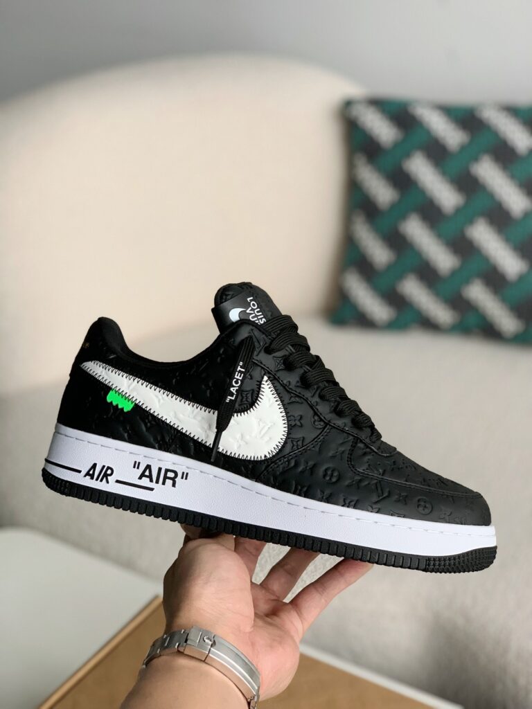 Louis Vuitton x Nike Air Force 1 Friends and Family Black