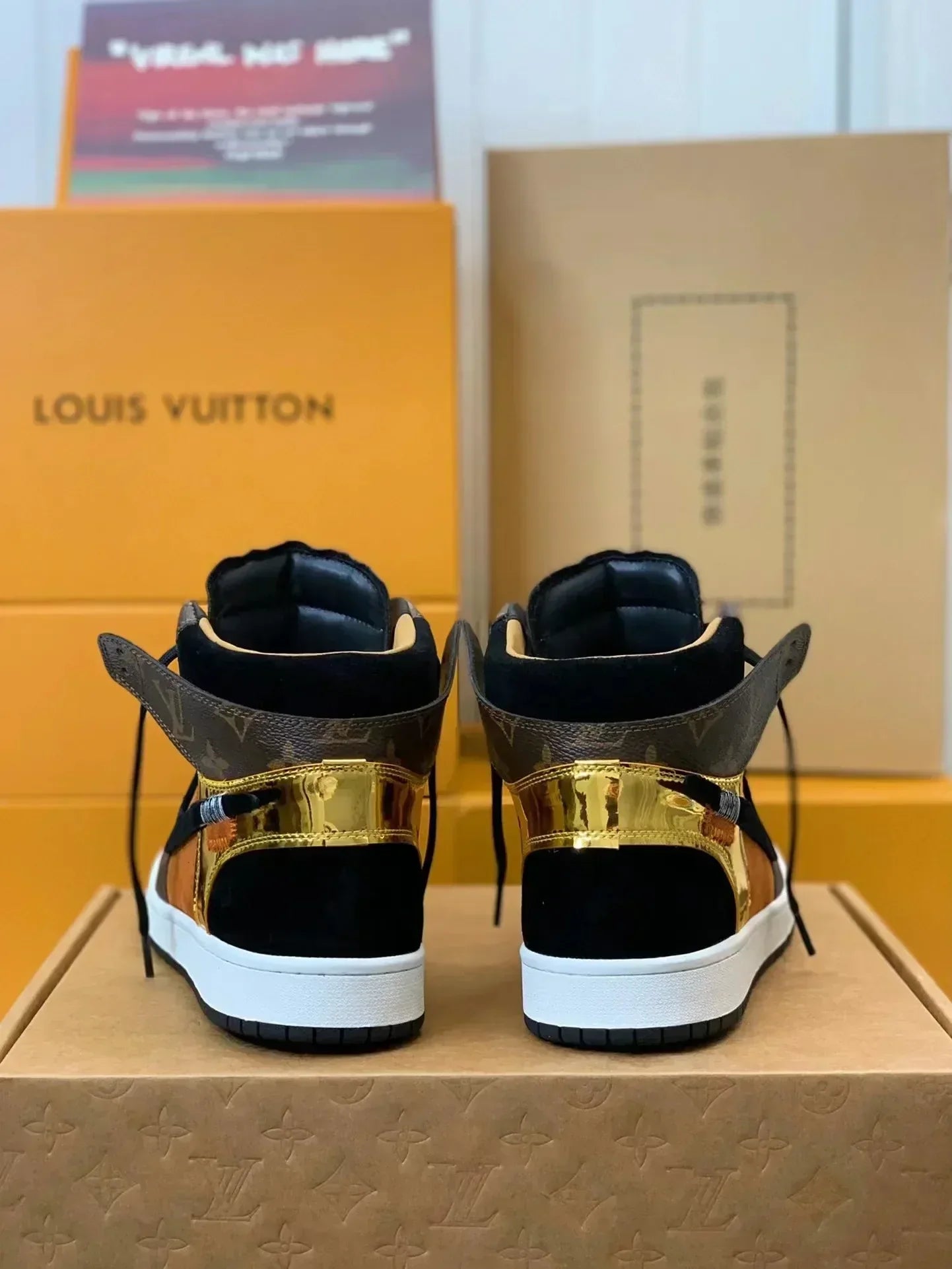 Nike Air Jordan 1 x LV – Luxury Earth‑Tone Monogram Edition