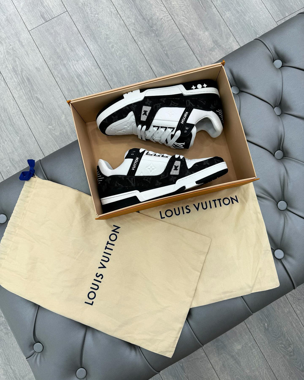 Louis Vuitton LV Trainer Sneaker ‘Monogram Black Denim’