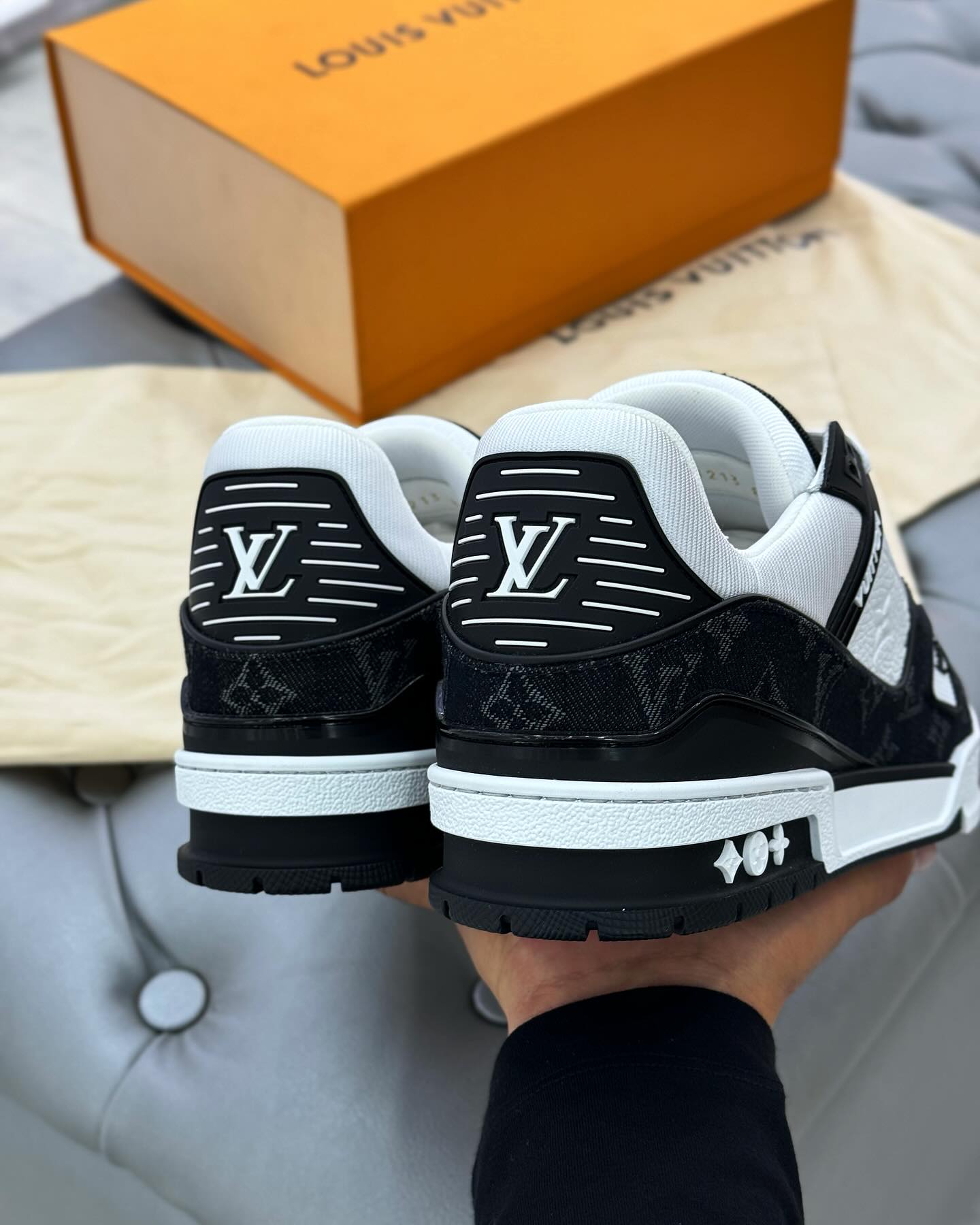 Louis Vuitton LV Trainer Sneaker ‘Monogram Black Denim’
