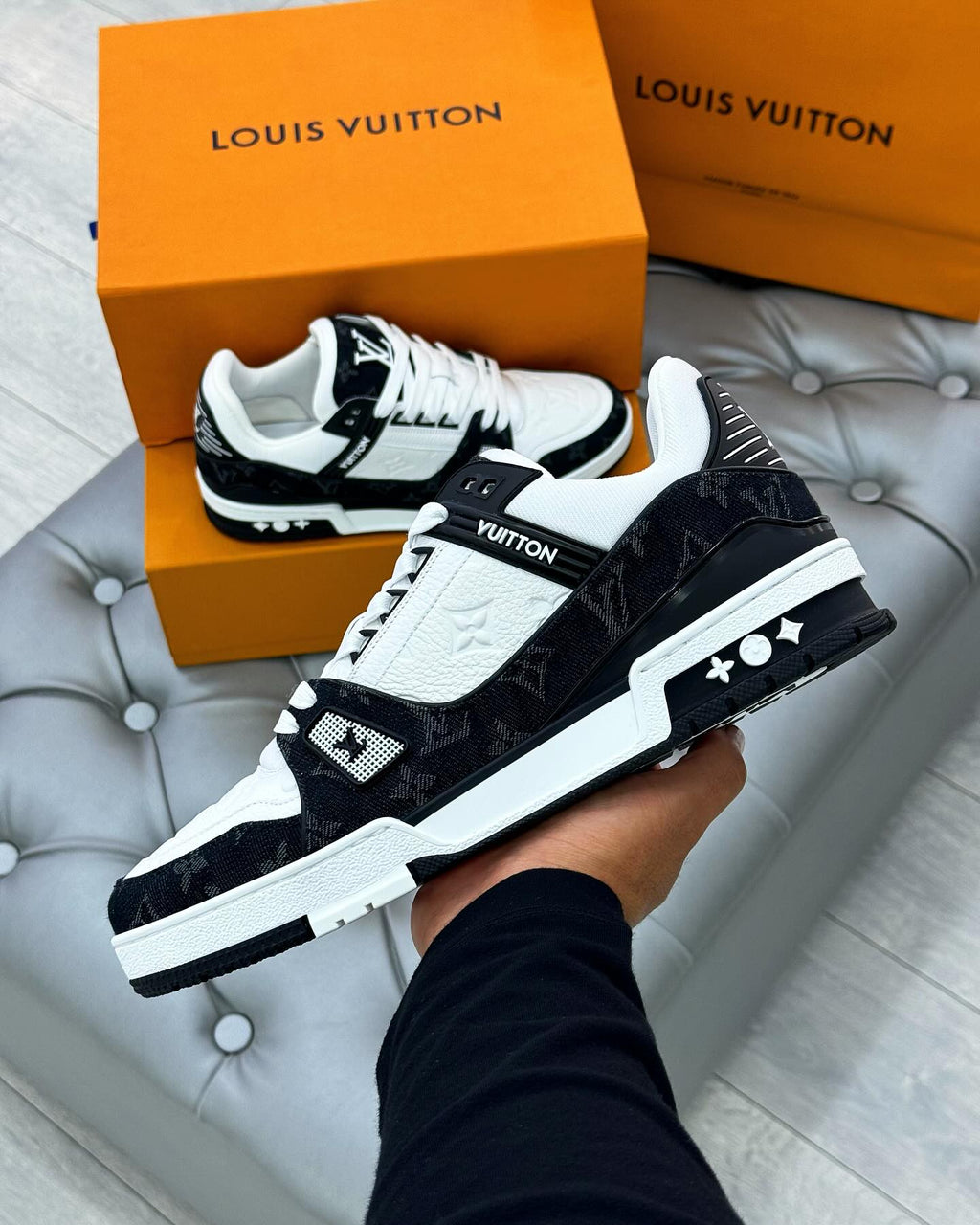 Louis Vuitton LV Trainer Sneaker ‘Monogram Black Denim’