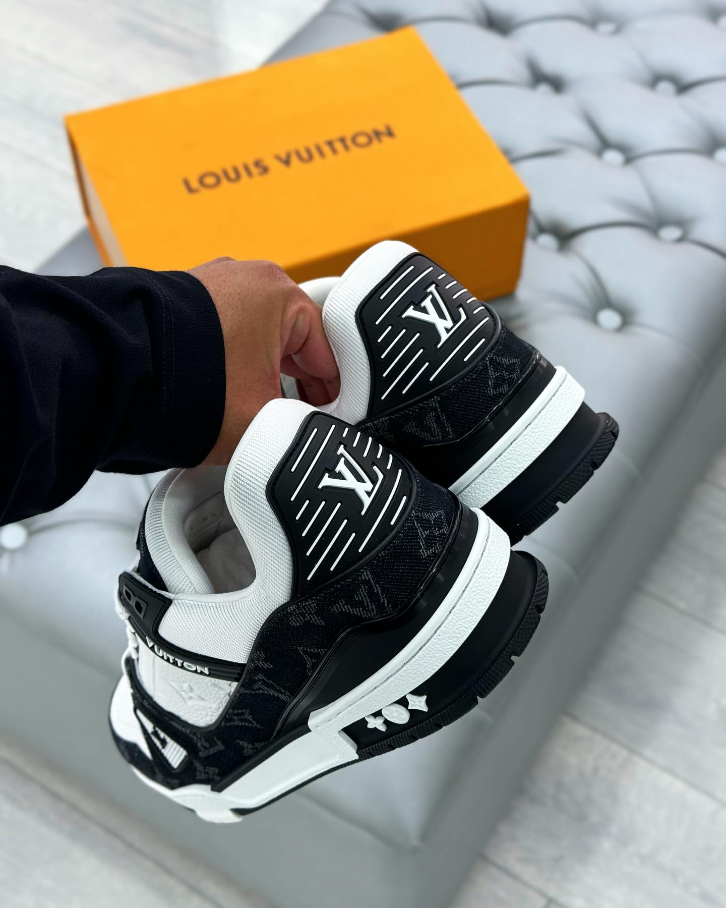 Louis Vuitton LV Trainer Sneaker ‘Monogram Black Denim’