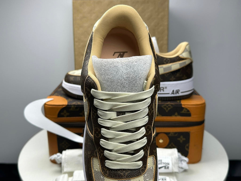 Louis Vuitton x Nike Air Force 1 Low 'Monogram Brown Damier Azur'