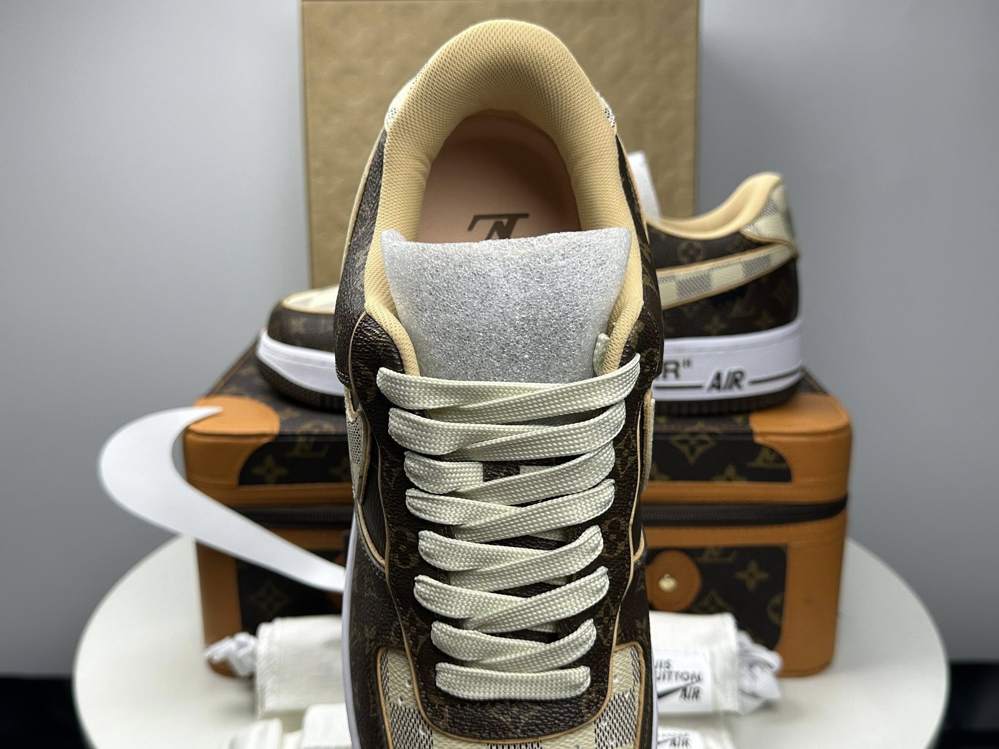 Louis Vuitton x Nike Air Force 1 Low 'Monogram Brown Damier Azur'