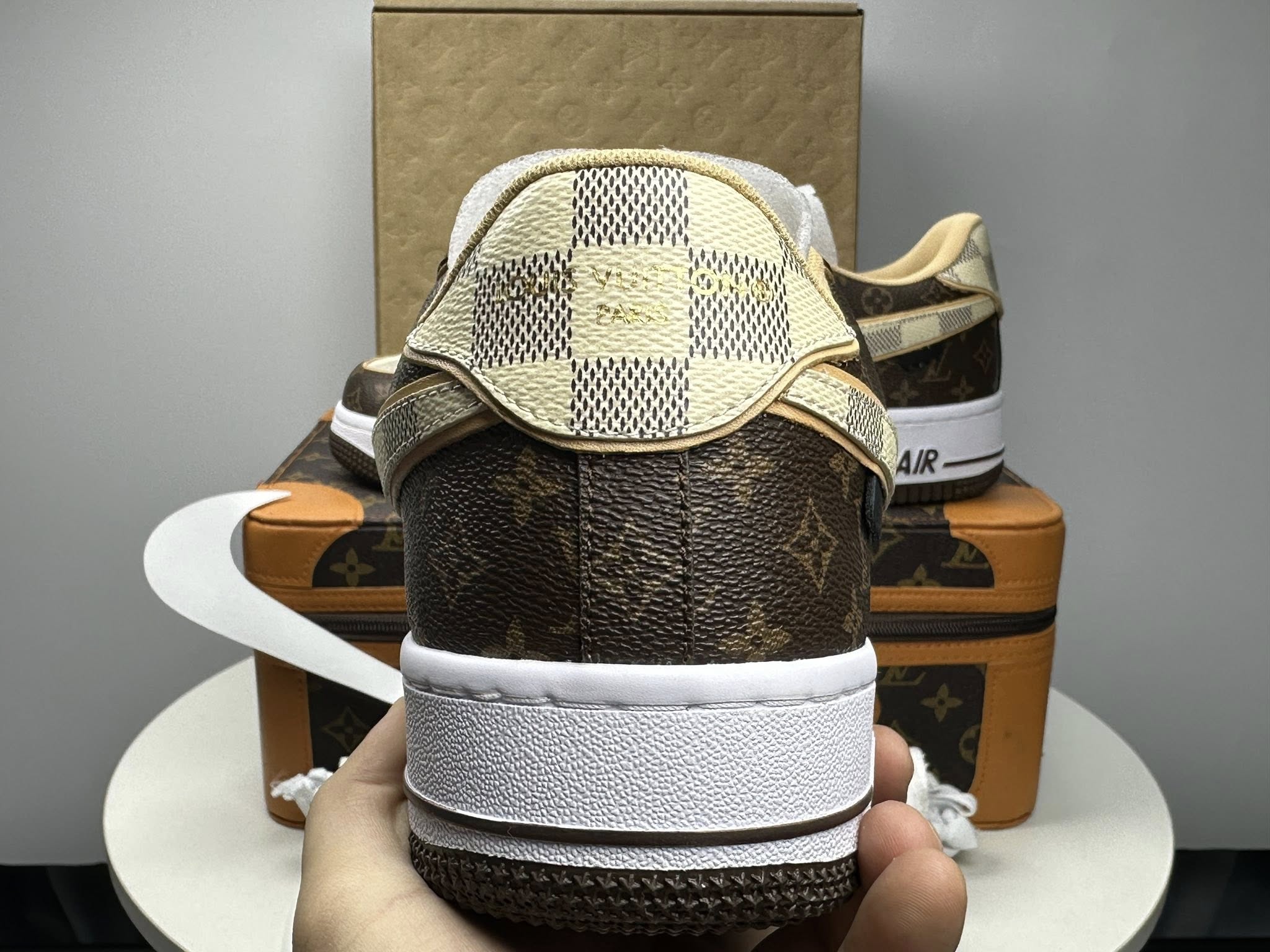 Louis Vuitton x Nike Air Force 1 Low 'Monogram Brown Damier Azur'