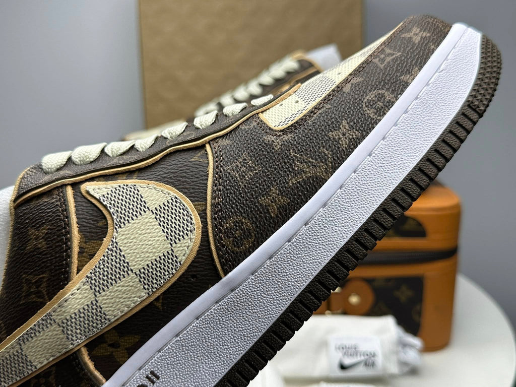 Louis Vuitton x Nike Air Force 1 Low 'Monogram Brown Damier Azur'