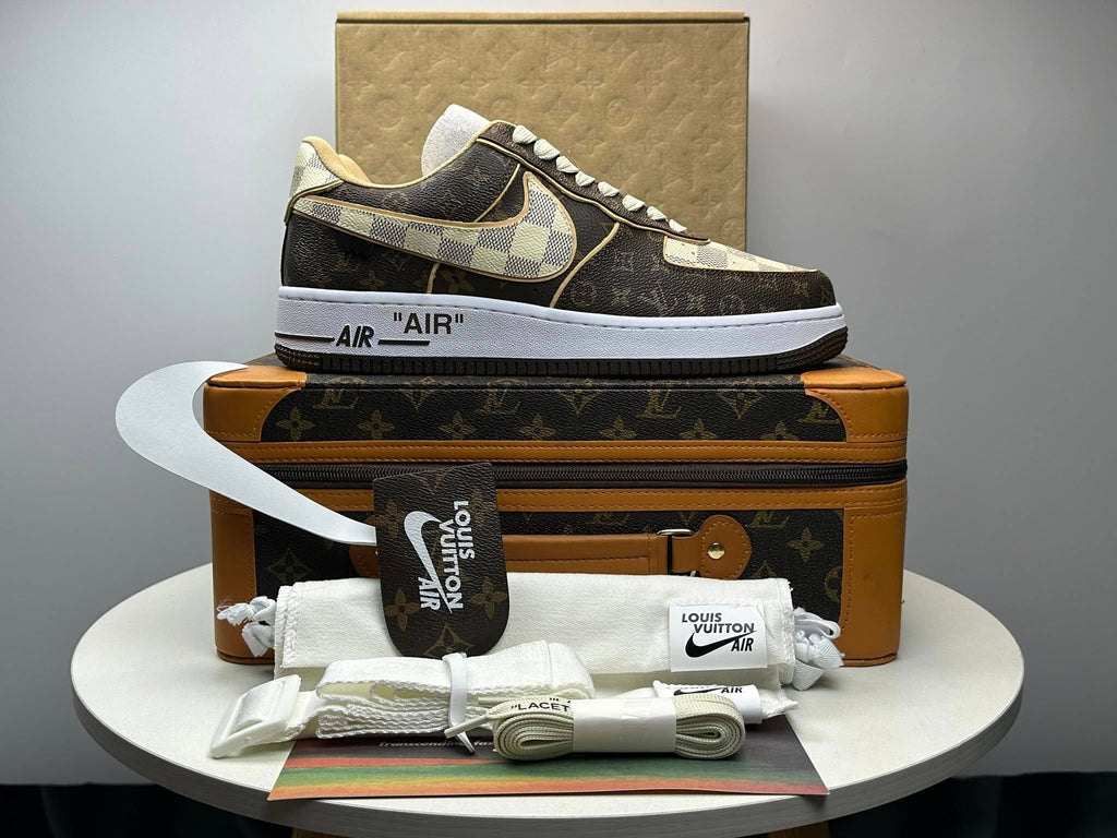Louis Vuitton x Nike Air Force 1 Low 'Monogram Brown Damier Azur'