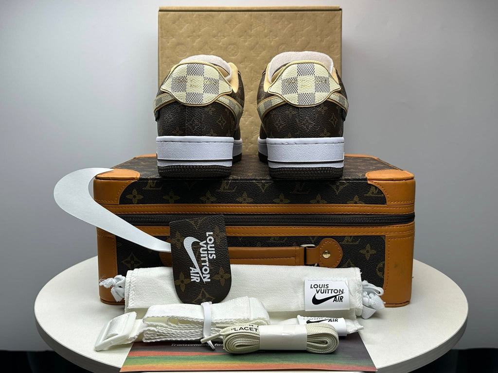 Louis Vuitton x Nike Air Force 1 Low 'Monogram Brown Damier Azur'