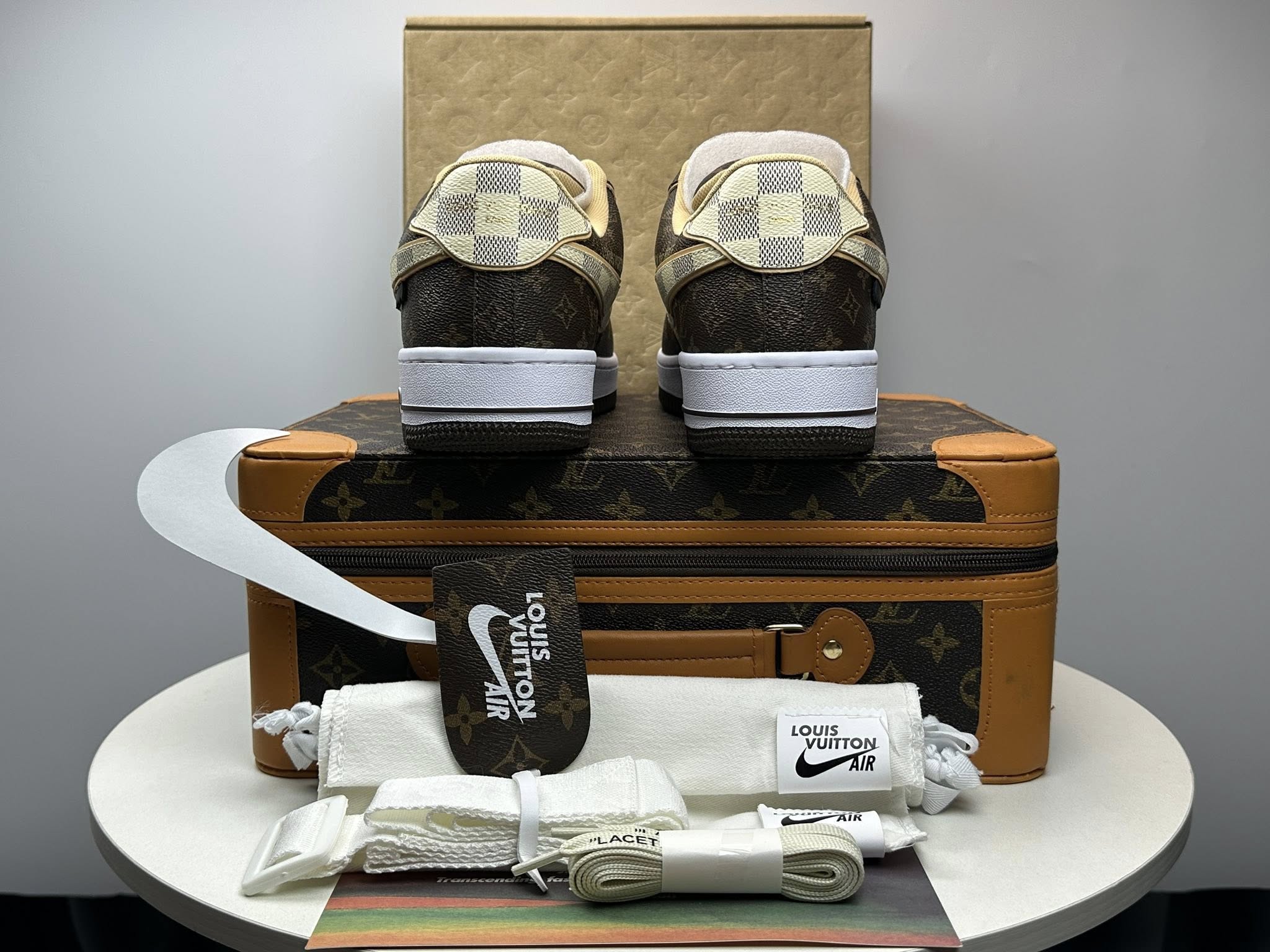 Louis Vuitton x Nike Air Force 1 Low 'Monogram Brown Damier Azur'