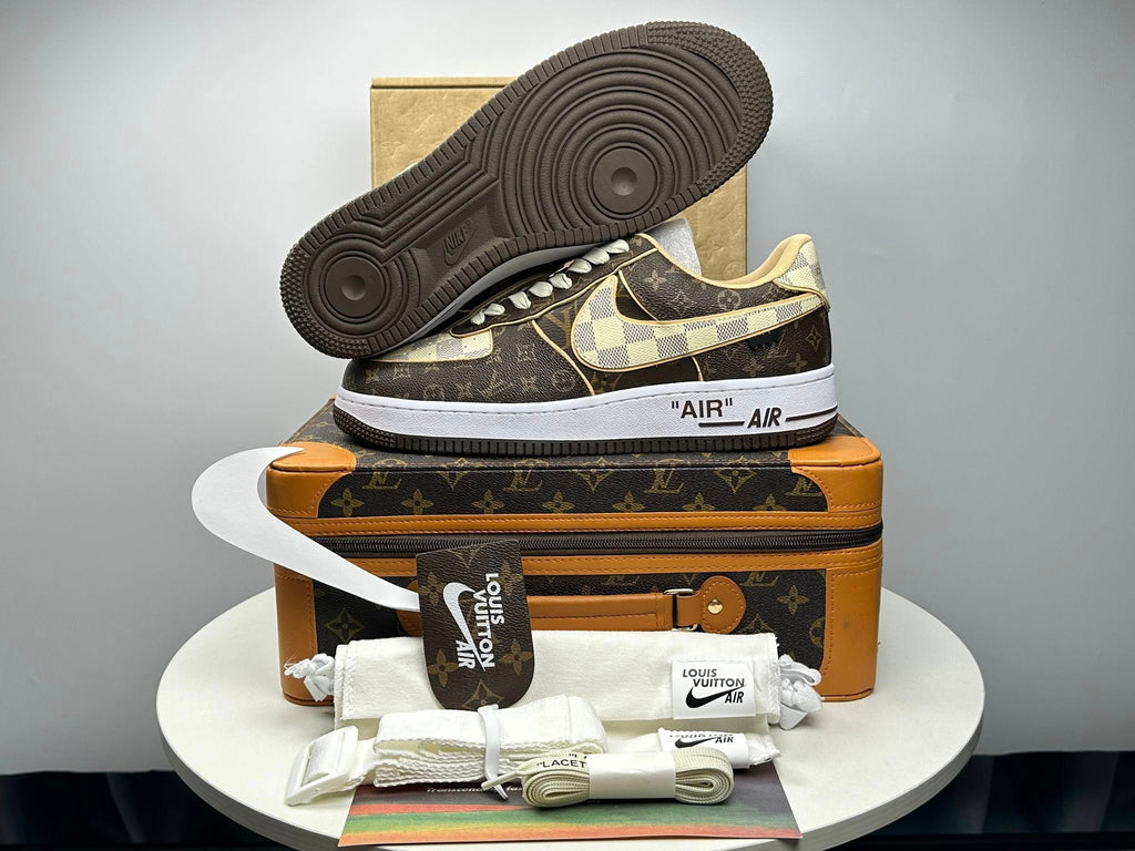 Louis Vuitton x Nike Air Force 1 Low 'Monogram Brown Damier Azur'