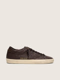 Golden Goose Super-Star in dark brown leather with tone-on-tone leather star