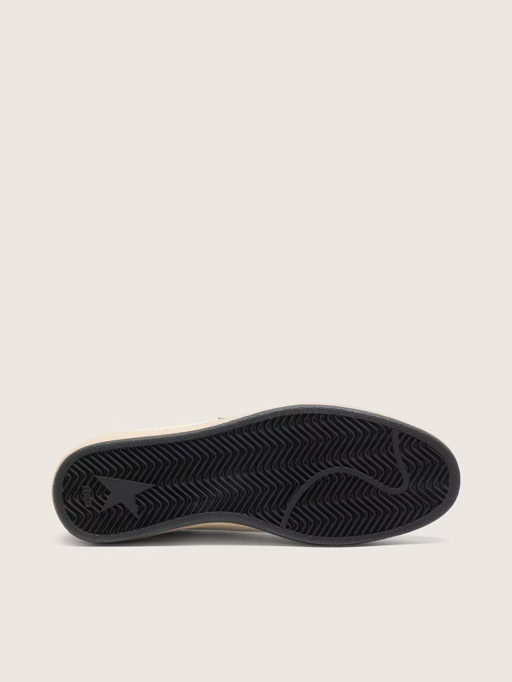 Golden Goose Ball Star in white leather with burgundy croc-effect star