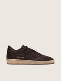 Golden Goose Ball Star in dark brown leather with tone-on-tone leather star