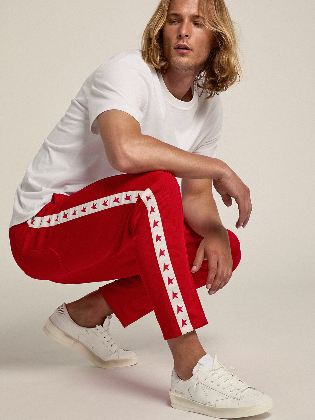 Golden Goose Stardan in white leather