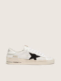 Golden Goose Stardan in white mesh with black suede star