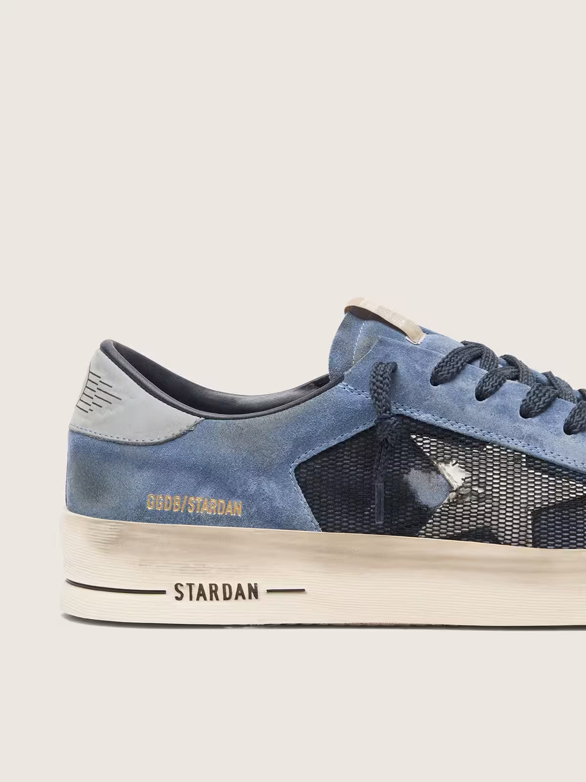Golden Goose Stardan in blue suede with white star