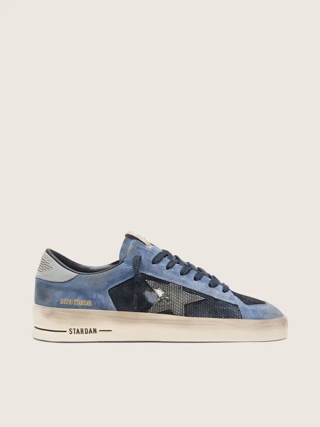 Golden Goose Stardan in blue suede with white star