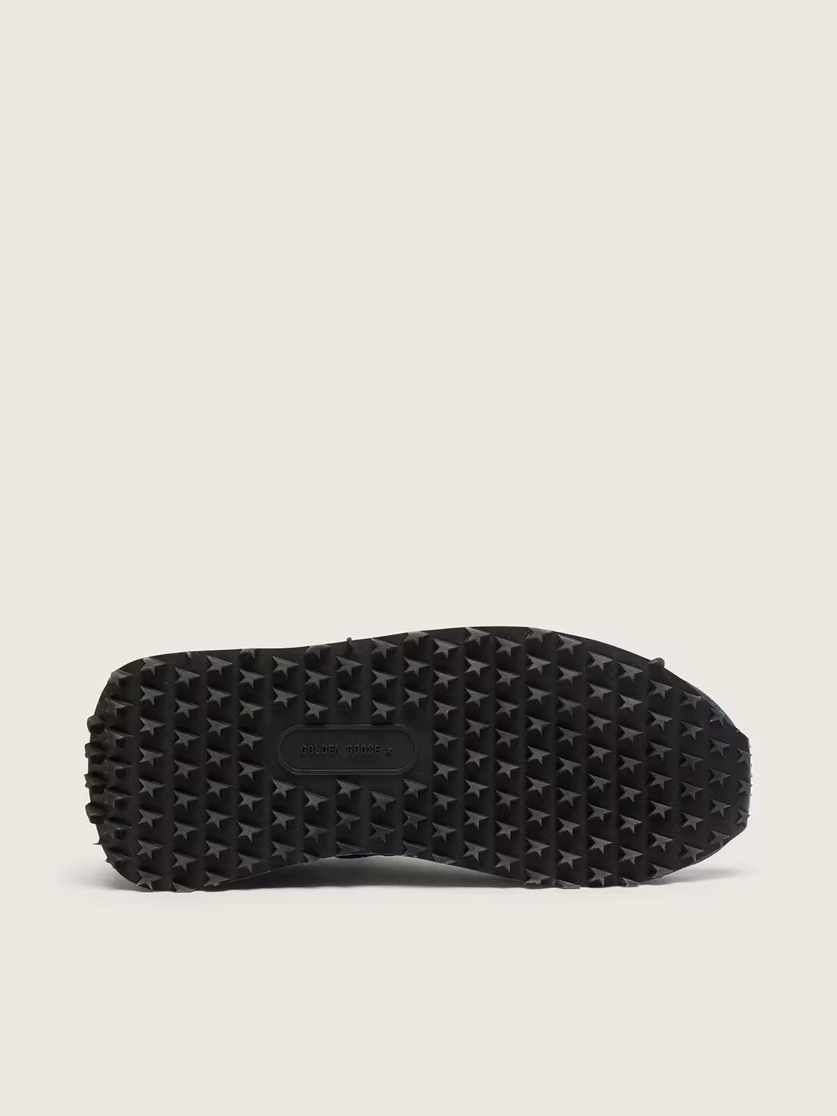Golden Goose Marathon with blue nylon upper and white star