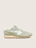 Golden Goose Marathon in sage-green nylon with white star