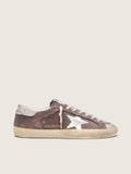 Golden Goose Super-Star LTD in lavender suede with silver star