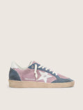 Golden Goose Ball Star LTD in lilac suede with white star