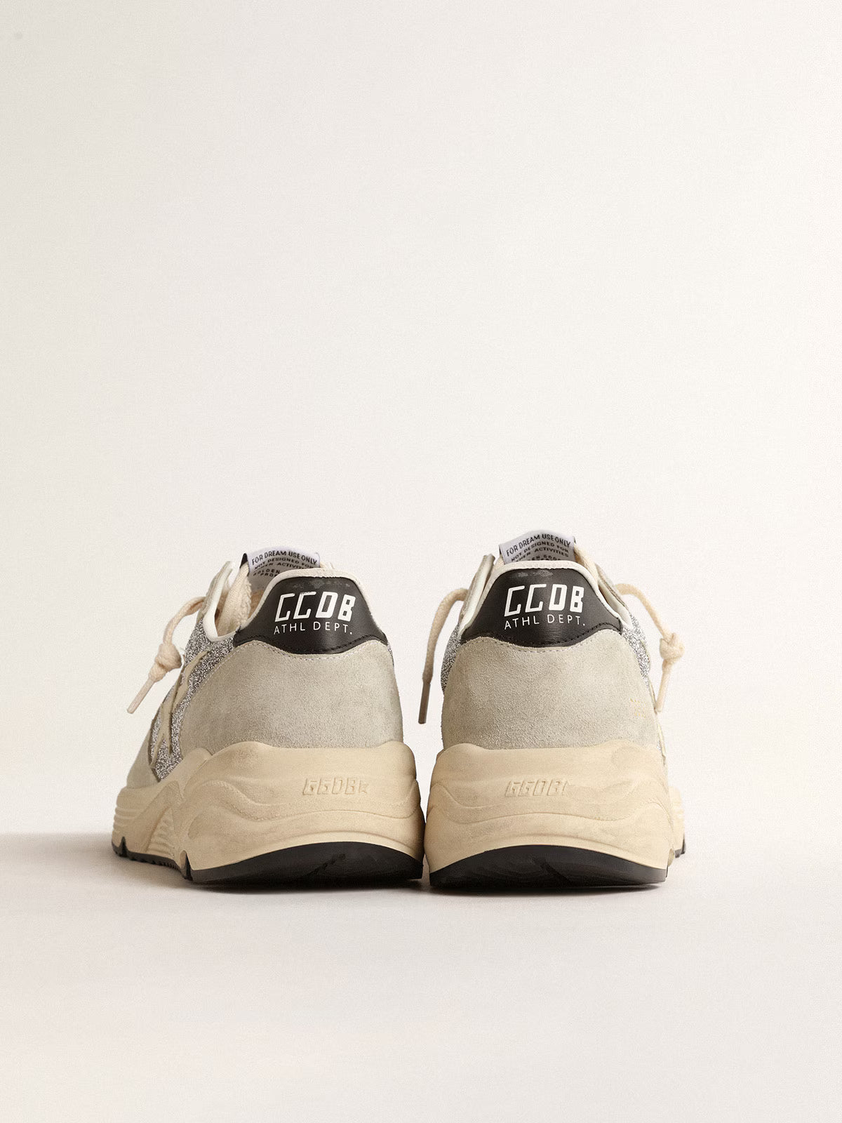 Golden Goose Running Sole embellished with Swarovski crystals and ivory star