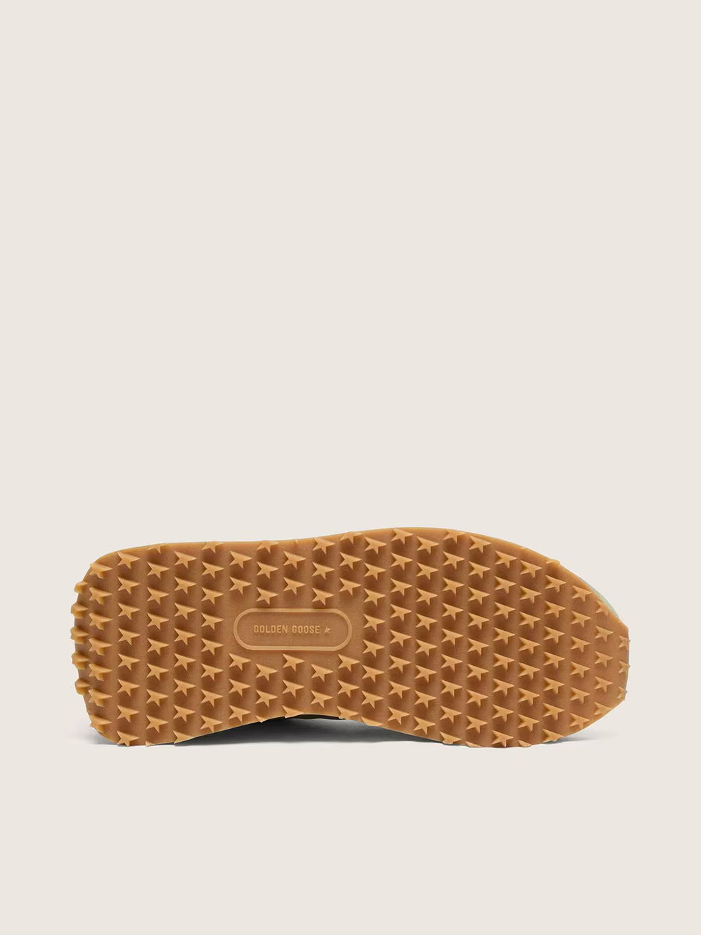 Golden Goose Marathon in sage-green nylon with white star