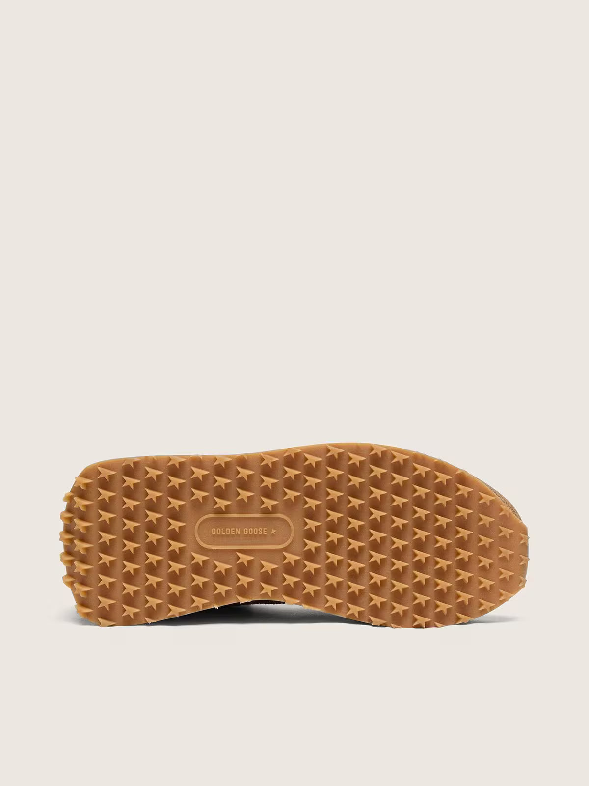 Golden Goose Marathon in tobacco suede with white star