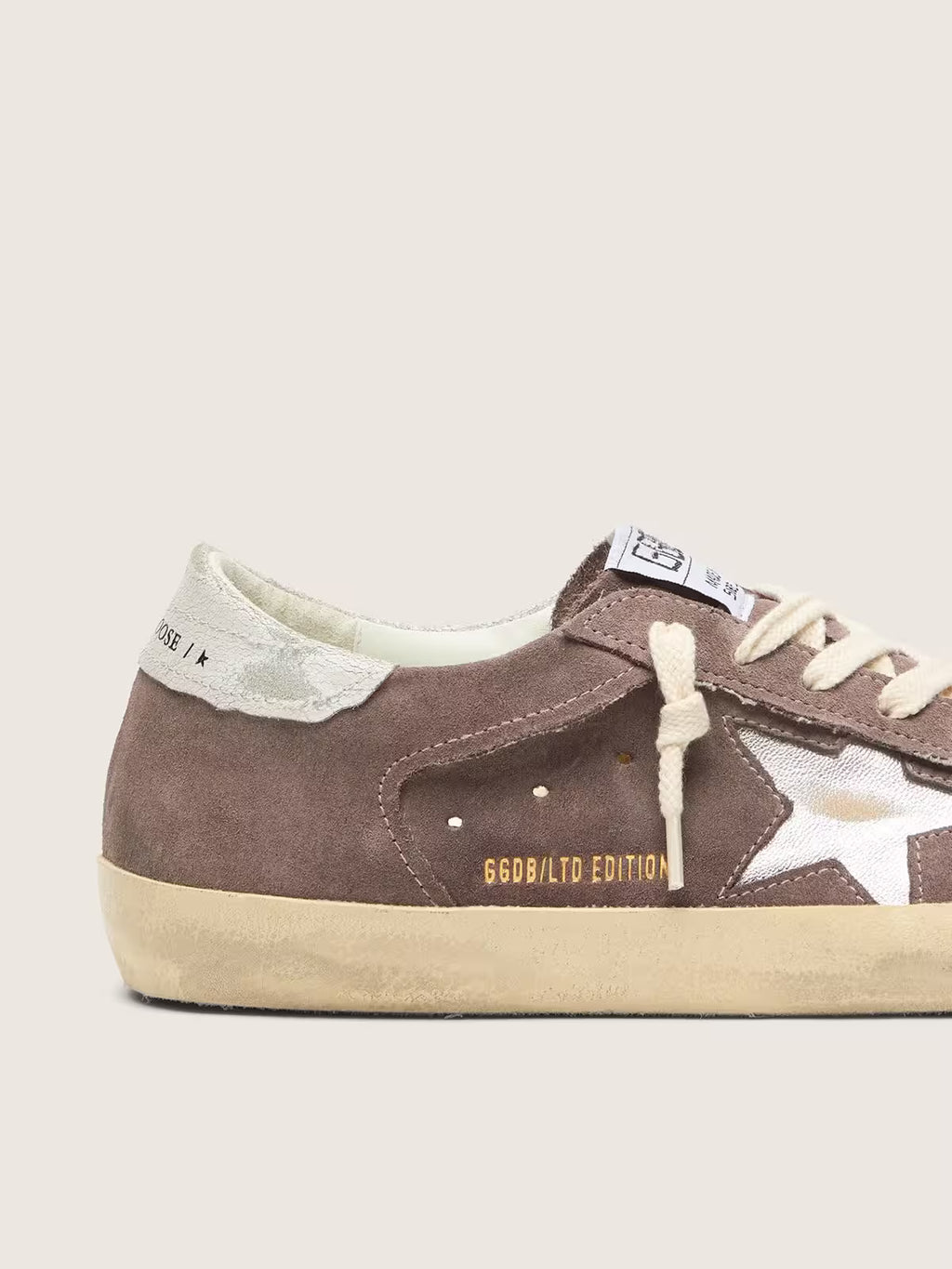 Golden Goose Super-Star LTD in lavender suede with silver star