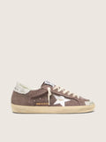 Golden Goose Super-Star LTD in lavender suede with silver star