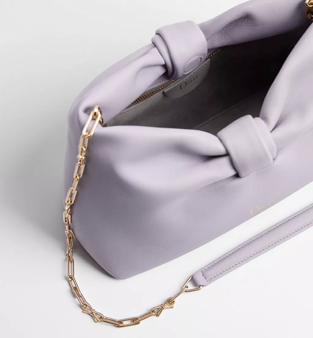 Small Dior Bow Bag Lilas Lambskin