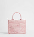 Dior Qixi Small Dior Book Tote with Strap Pink Dior Colibri Embroidery and Dior Médaillon