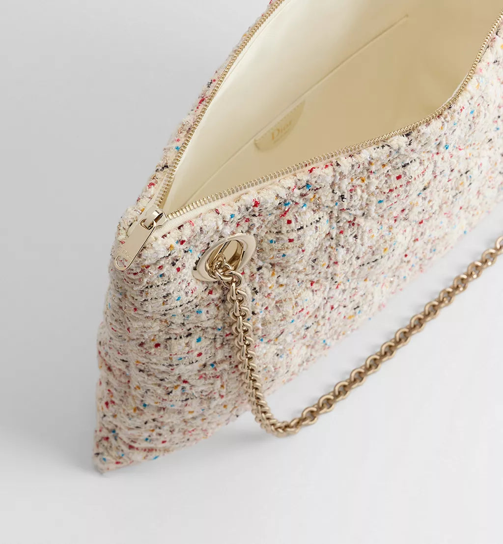 Medium Dior Milly-La-Forêt Bag Multicolor Macrocannage Tweed