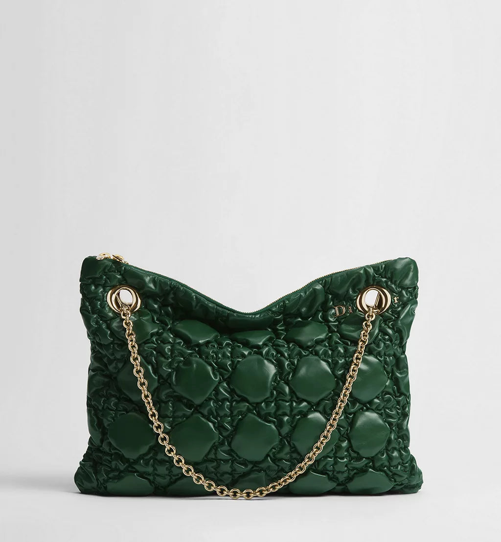 Medium Dior Milly-La-Forêt Bag Forest Bloom Puffy Macrocannage Calfskin