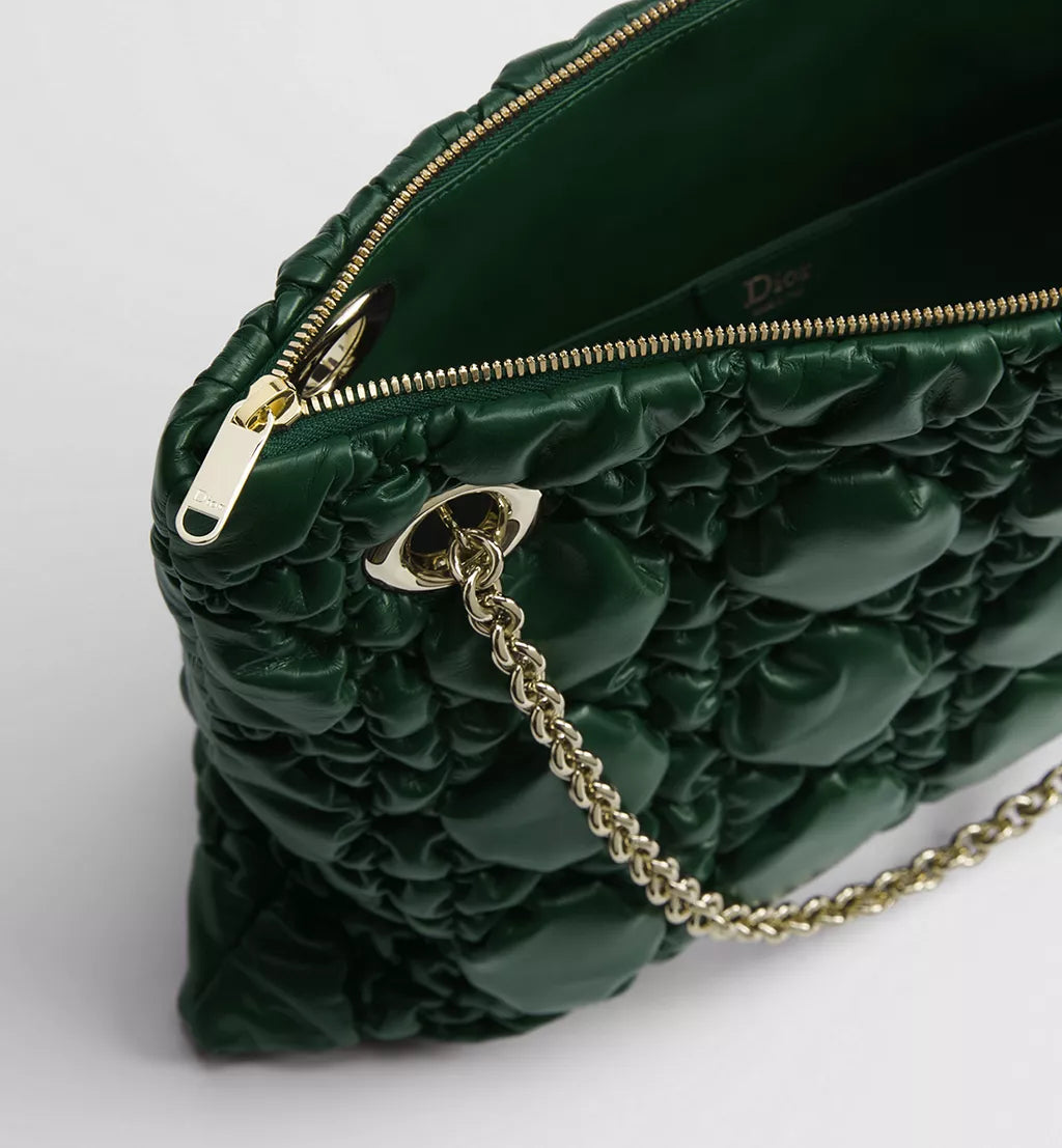 Medium Dior Milly-La-Forêt Bag Forest Bloom Puffy Macrocannage Calfskin