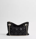 Small Dior Milly-La-Forêt Bag Black Puffy Macrocannage Calfskin