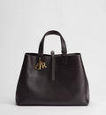 Large Dior Toujours Bag Chocolate Brown Flat Macrocannage Shiny Grained Calfskin