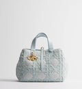 Medium Dior Toujours Bag Blue Cannage Denim