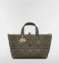 Medium Dior Toujours Bag Olive Taupe Macrocannage Calfskin