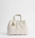 Medium Dior Toujours Bag Latte Macrocannage Calfskin
