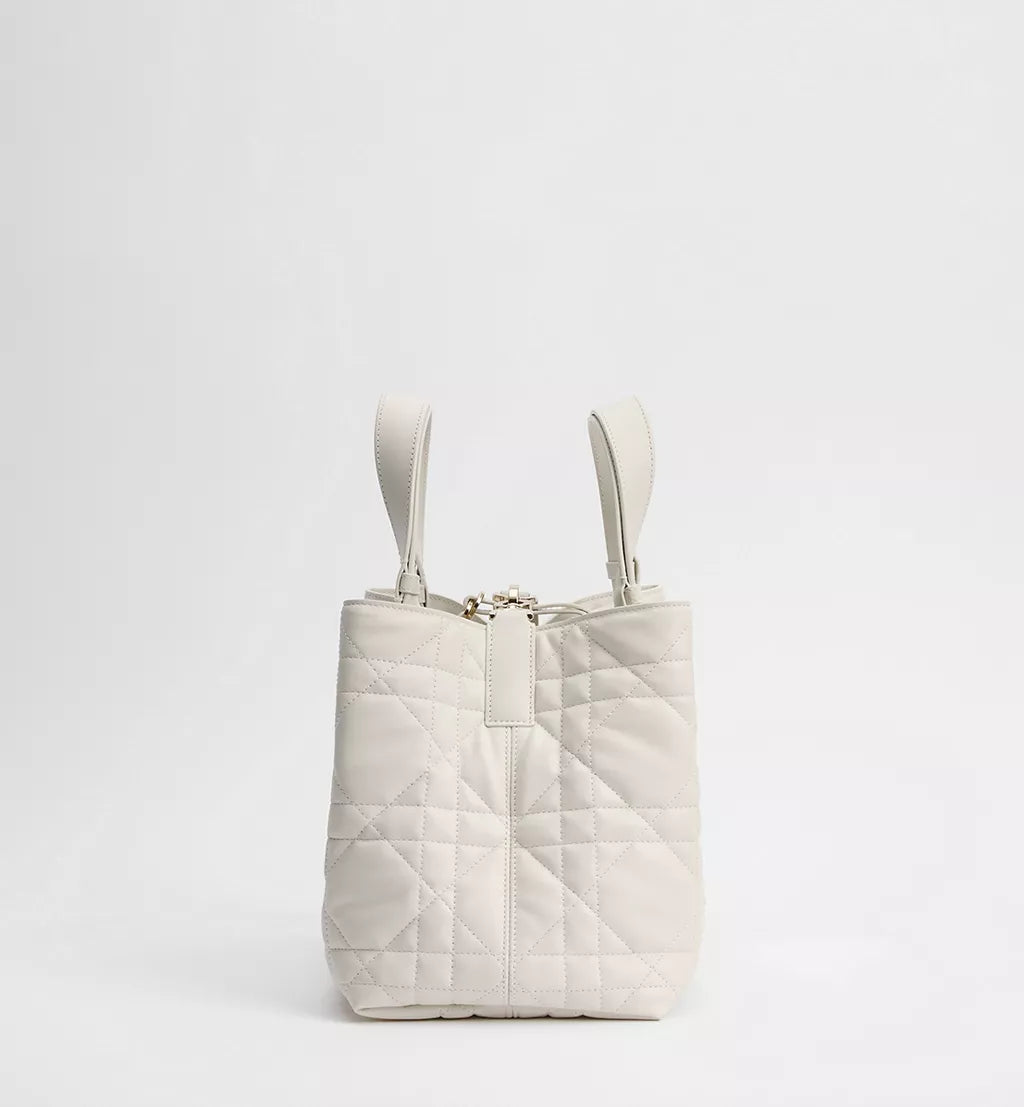 Medium Dior Toujours Bag Latte Macrocannage Calfskin