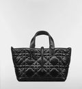 Medium Dior Toujours Bag Black Macrocannage Crinkled Calfskin