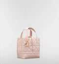 Small Dior Toujours Vertical Tote Bag Powder Pink Macrocannage Calfskin