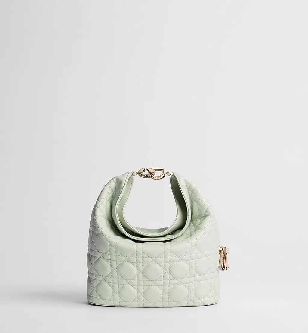 Dior Small Dior Toujours Hobo Bag Soupir Green Cannage Lambskin
