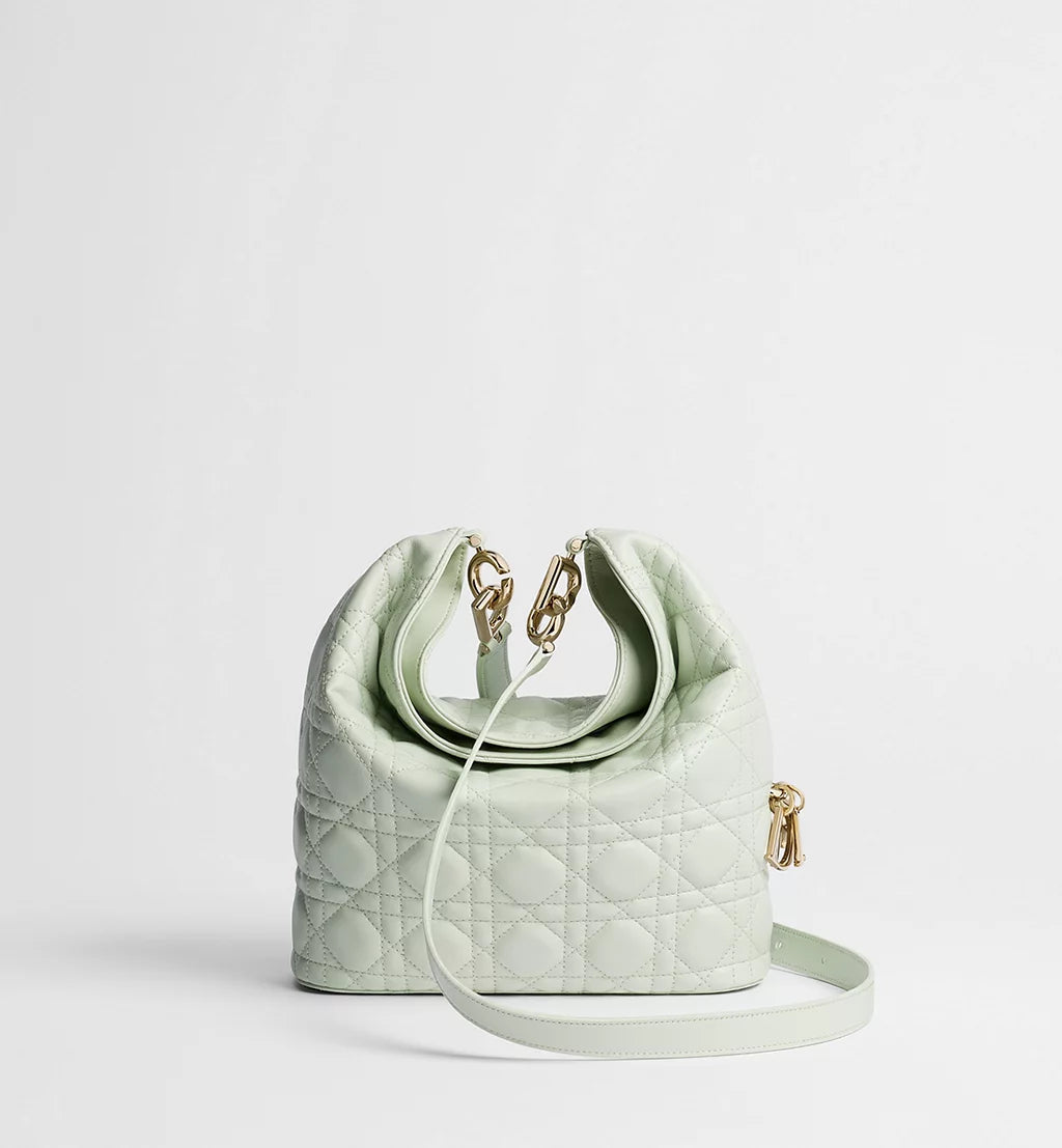 Dior Small Dior Toujours Hobo Bag Soupir Green Cannage Lambskin