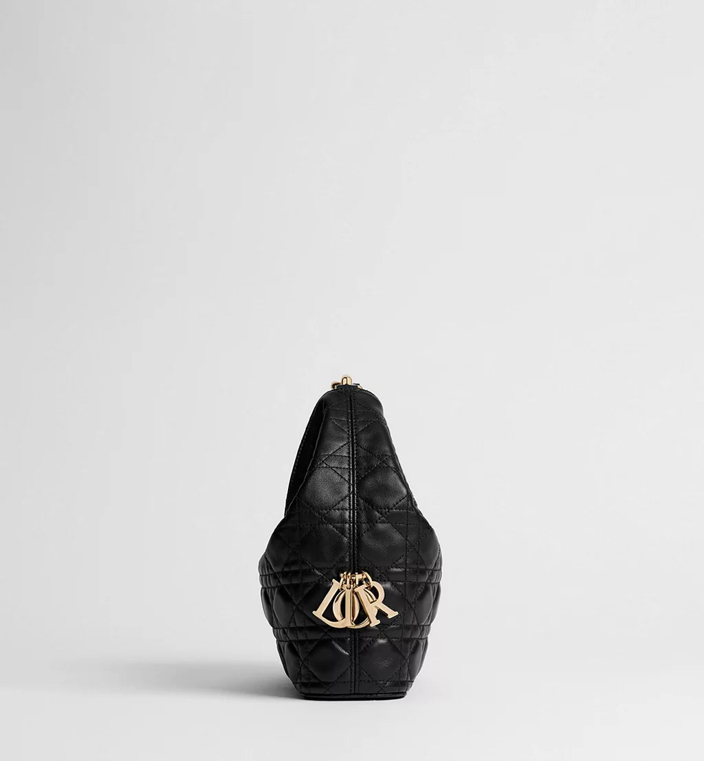 Dior Small Dior Toujours Hobo Bag Black Cannage Lambskin