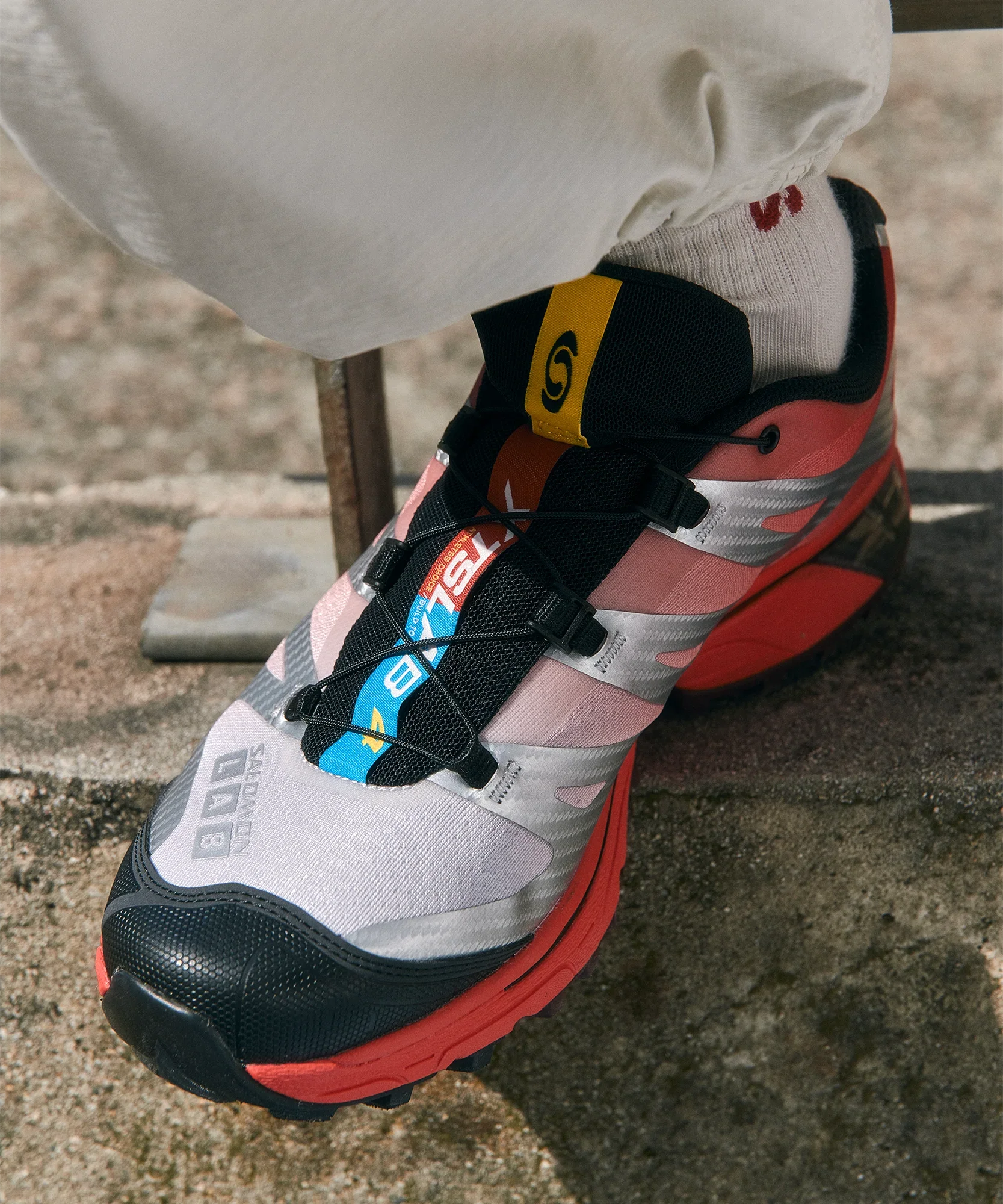 Salomon XT-4 OG Ftw Silver  Black  Fiery Red